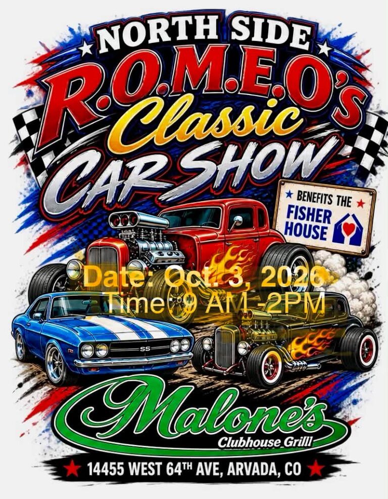 Flyer for North Side R.O.M.E.O.’s Classic Car Show