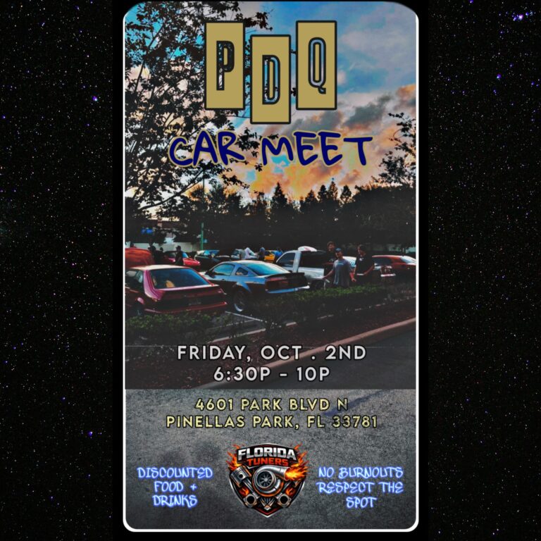 Flyer for PDQ Car Meet