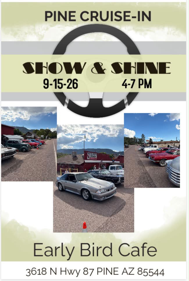 Flyer for Pine Cruise-In Show & Shine