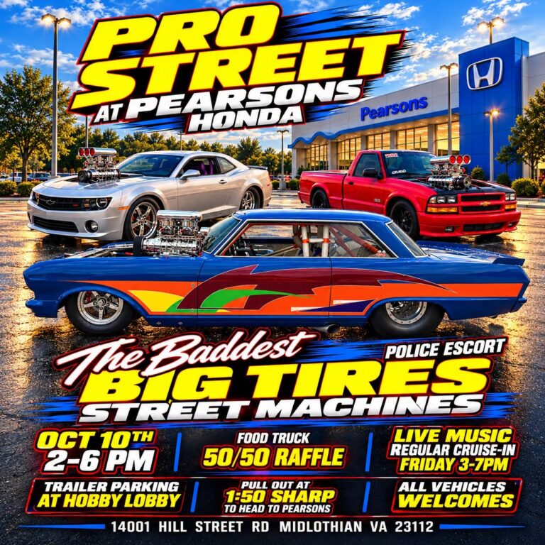Flyer for Pro Street at Pearsons Honda