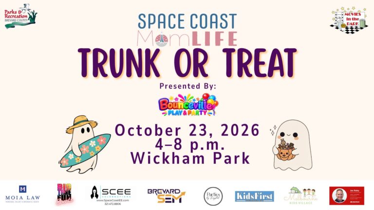 Flyer for Space Coast Mom Life Trunk or Treat