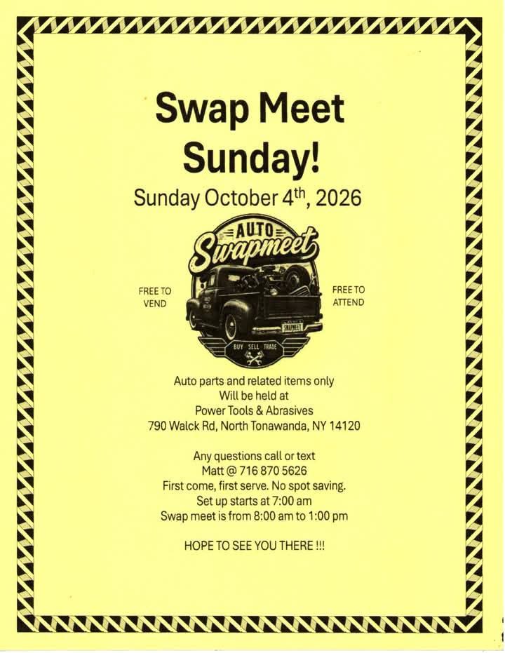 Flyer for Swap Meet Sunday