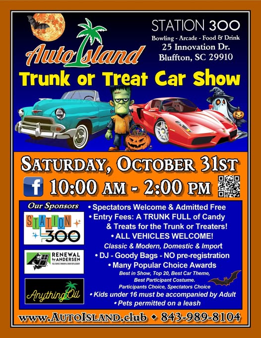 Flyer for AutoIsland Trunk or Treat