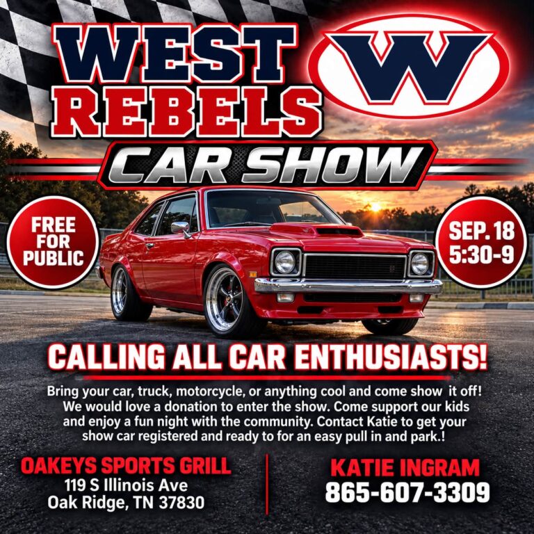 Flyer for West Rebels Car Show