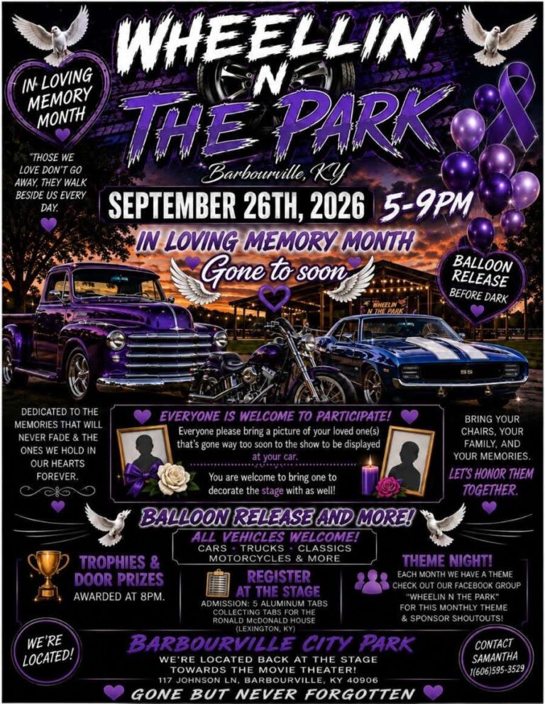Flyer for Wheelin N the Park