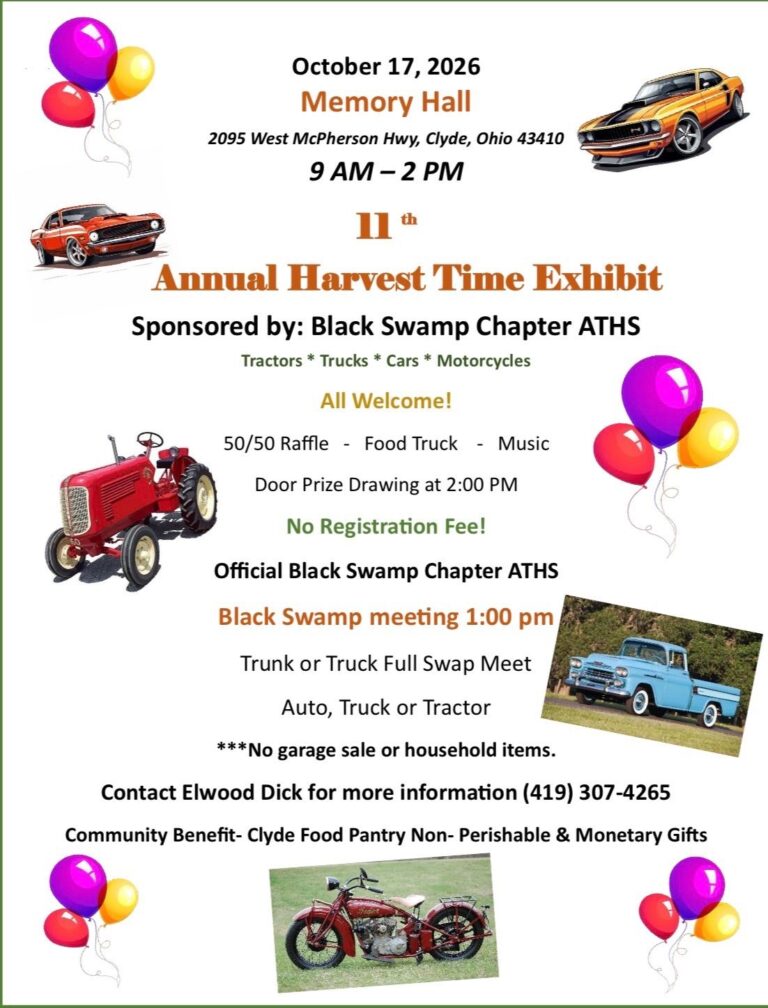 Flyer for 11th Annual Harvest Time Exhibit