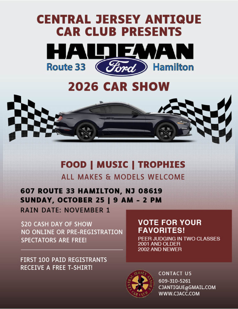 Flyer for Haldeman Car Show