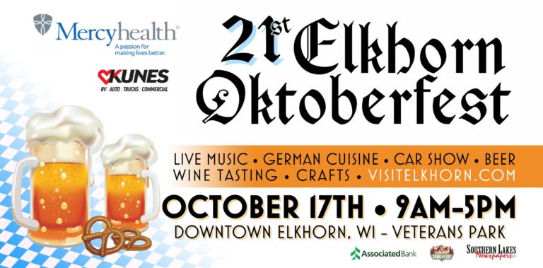 Flyer for 21st Elkhorn Oktoberfest