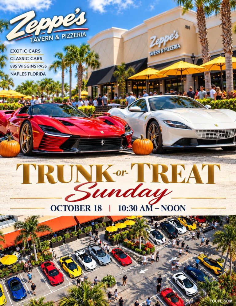 Flyer for Trunk-or-Treat at Zeppe’s Tavern & Pizzeria