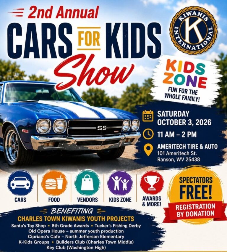 Flyer for 2nd Annual Cars for Kids Show