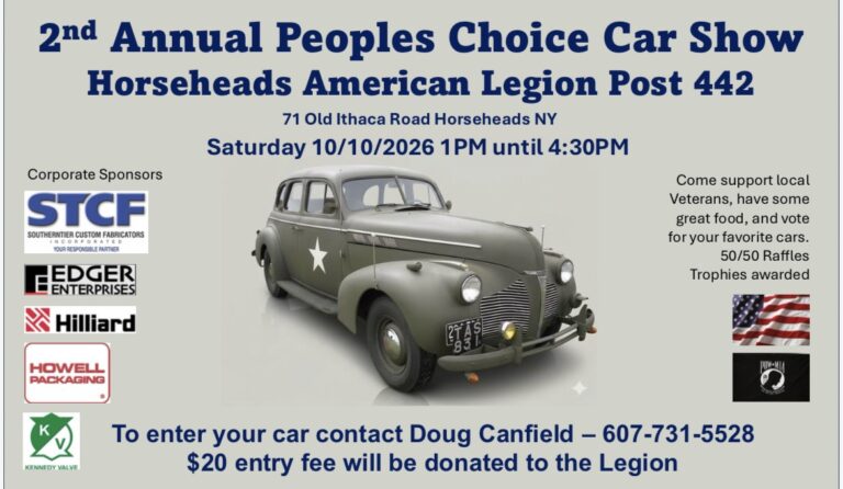 Flyer for 2nd Annual People’s Choice Car Show