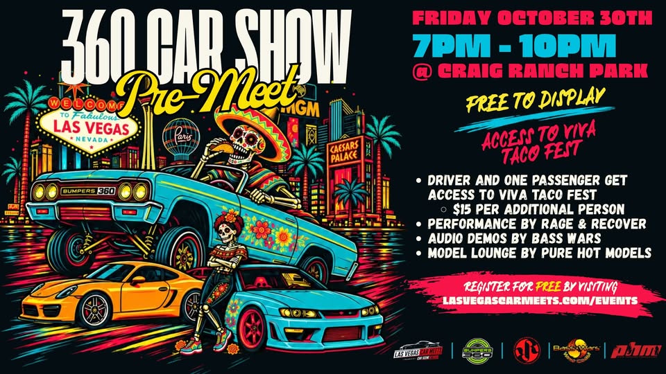 360 Car Show Pre-Meet Graphic