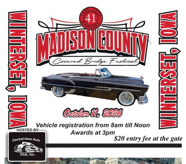 Flyer for 41st Annual Madison County Car Show