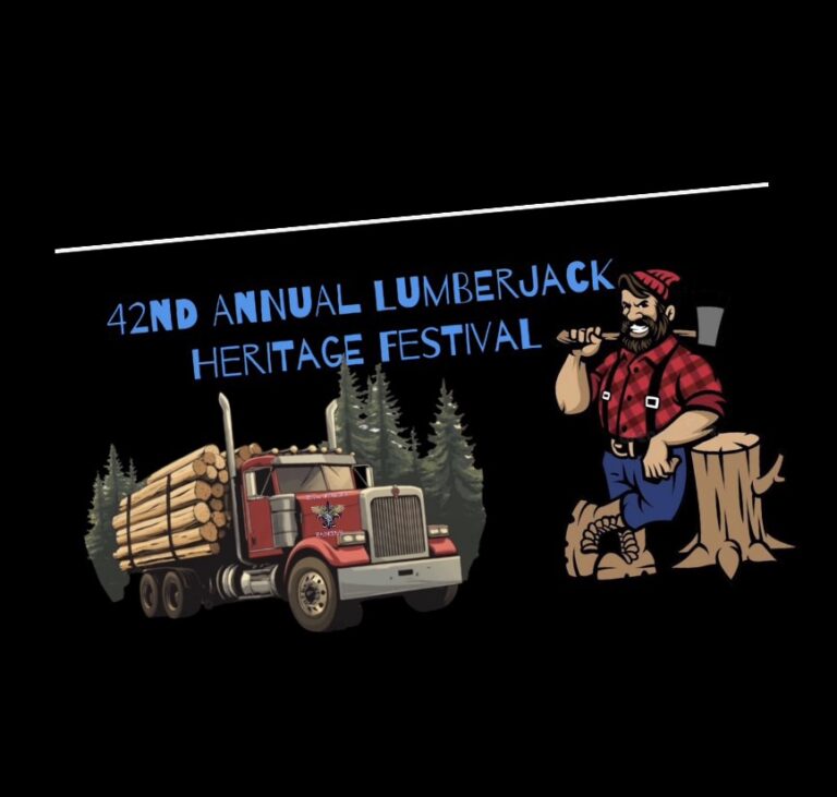 Flyer for 42nd Annual Lumberjack Heritage Festival
