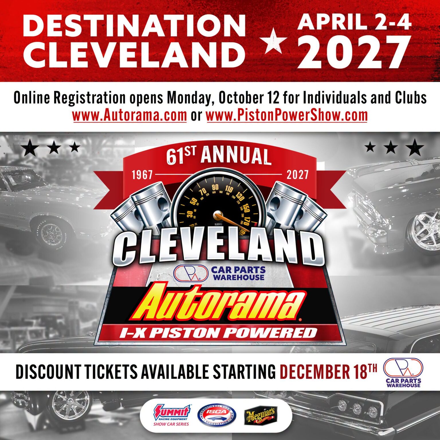 61st Annual Cleveland Car Parts Warehouse I-X Piston Powered Auto-Rama ...