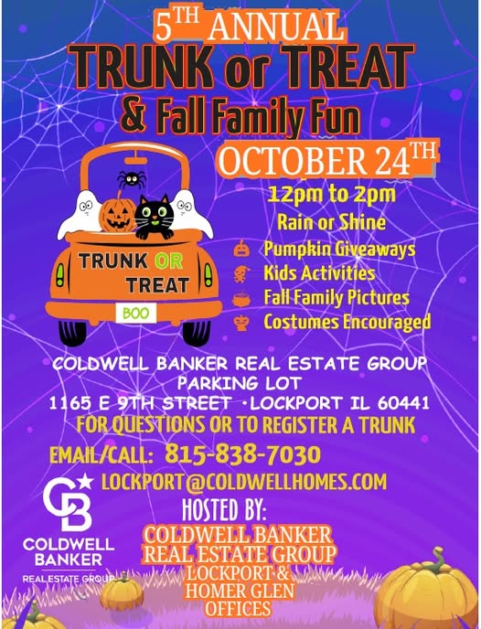 Flyer for Trunk Or Treat & Fall Family Fun