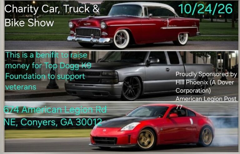 Flyer for American Legion Post 77 Car Show