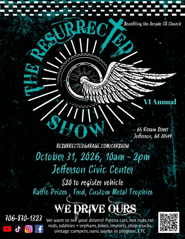 Flyer for Annual Resurrected Show