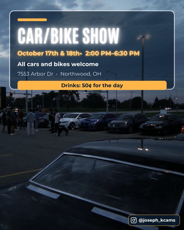 Flyer for Arby’s Car Show Final One for the Season