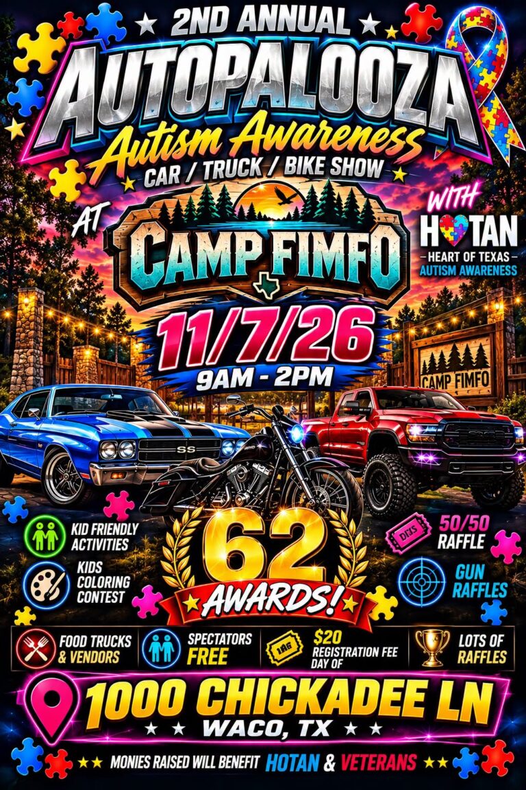 Flyer for Autopalooza Autism Awareness Show!