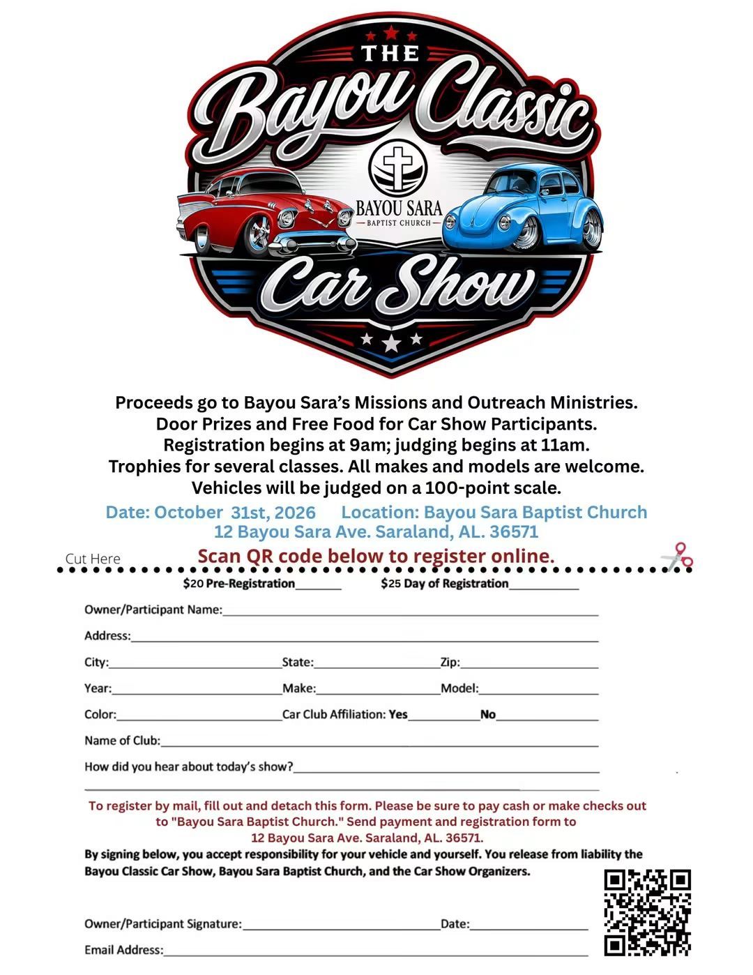 Bayou Classic Car Show Graphic