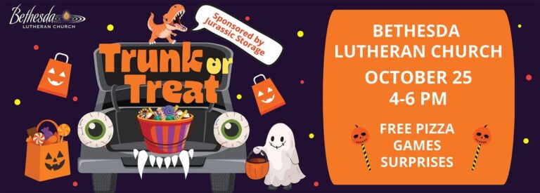 Flyer for Bethesda Lutheran Church Trunk or Treat