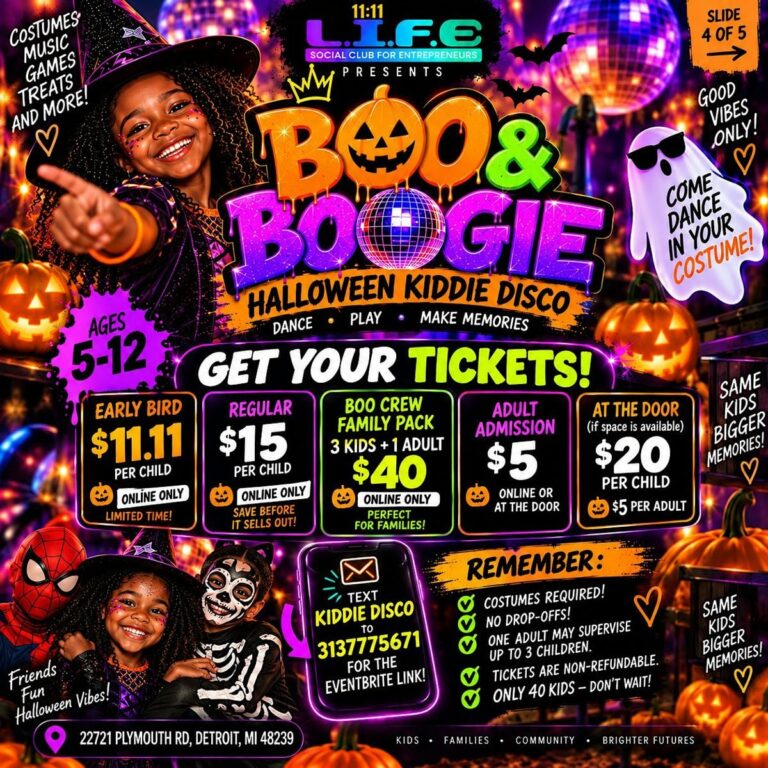 Flyer for Boo & Boogie: Halloween Kiddie Disco + Trunk-or-Treat