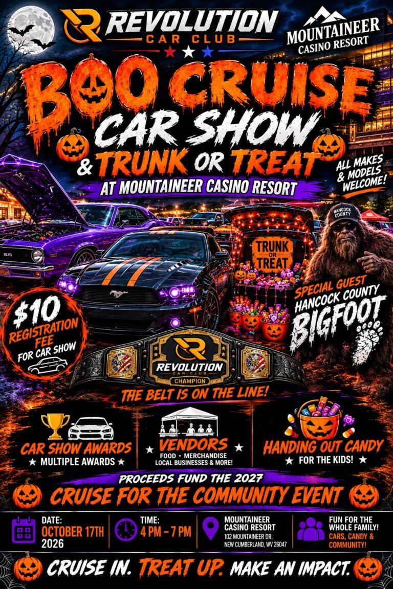 Flyer for Boo Cruise Car Show & Trunk or Treat