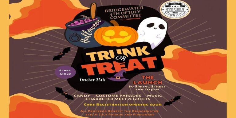 Flyer for Bridgewater 4th of July Committee Trunk or Treat