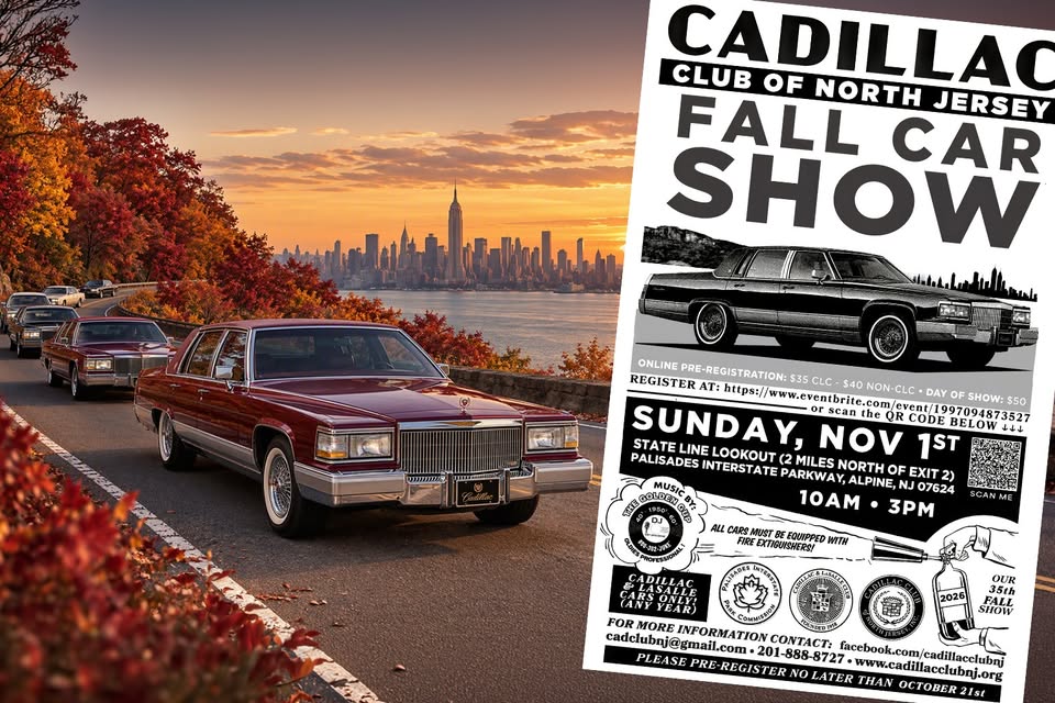 Cadillac Club Of North Jersey Fall Car Show Graphic