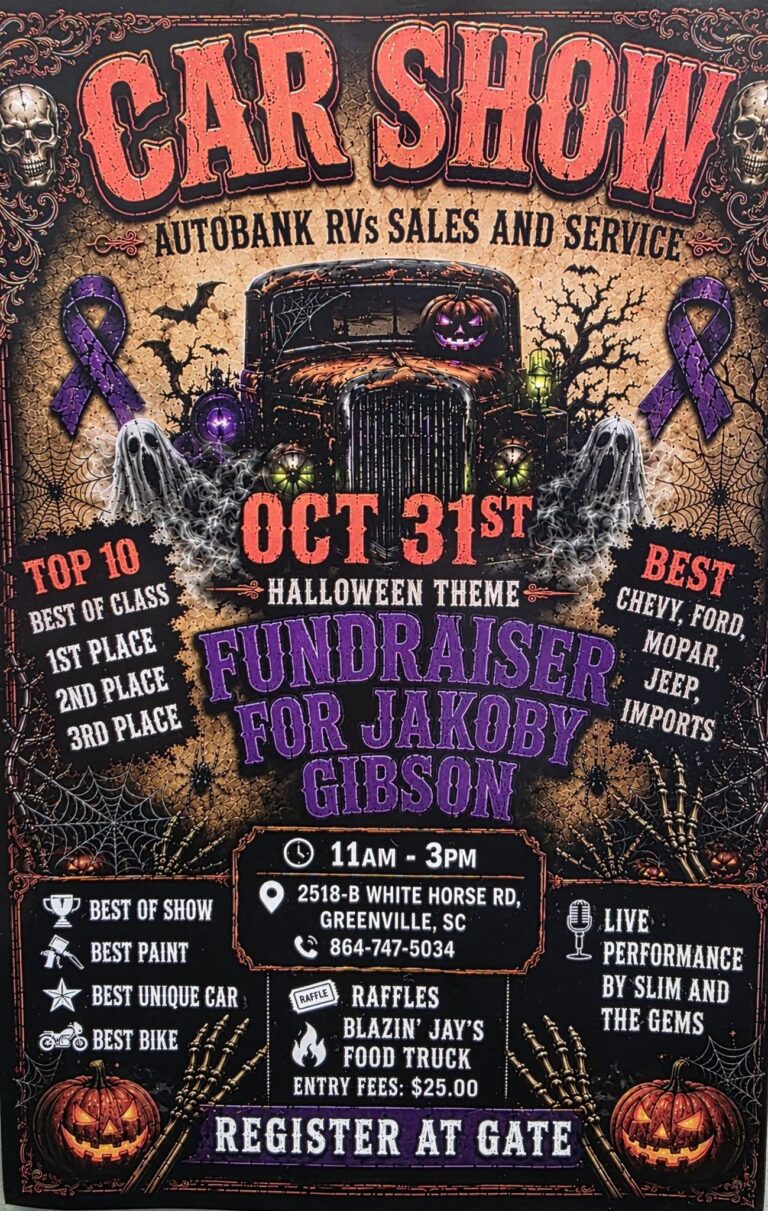 Flyer for Car Show At Autobank Rvs Sales And Service