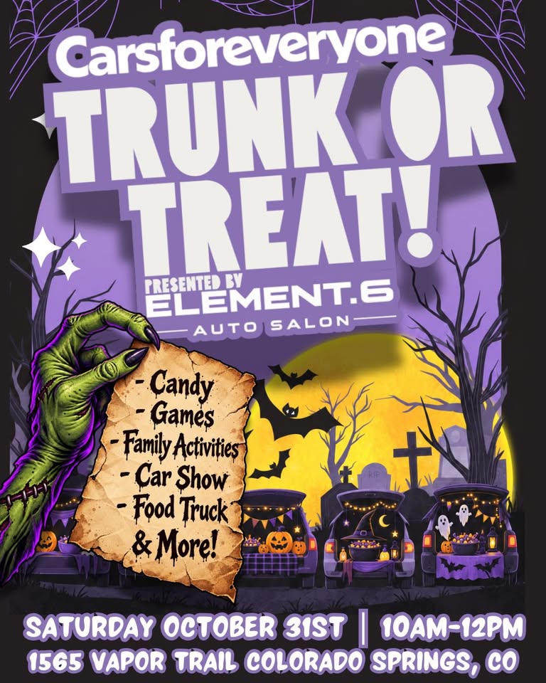 Flyer for Cars For Everyone Trunk Or Treat