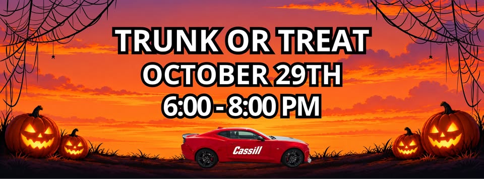 Cassill Motors Trunk or Treat Graphic
