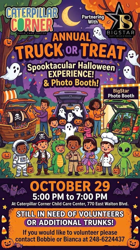 Caterpillar Corner Annual Truck or Treat Graphic