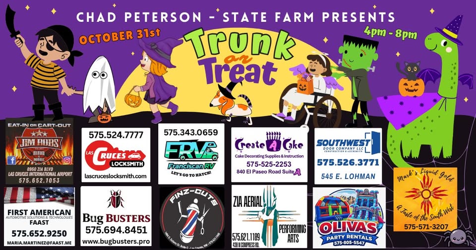 Chad Peterson State Farm Trunk or Treat Graphic