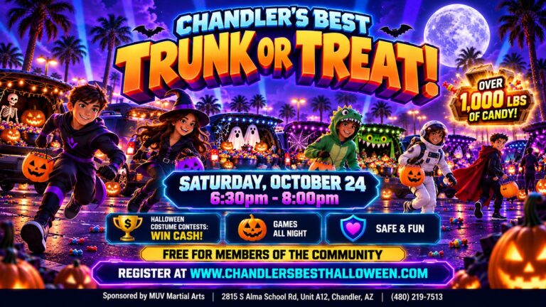 Flyer for Chandler’s Best Trunk or Treat