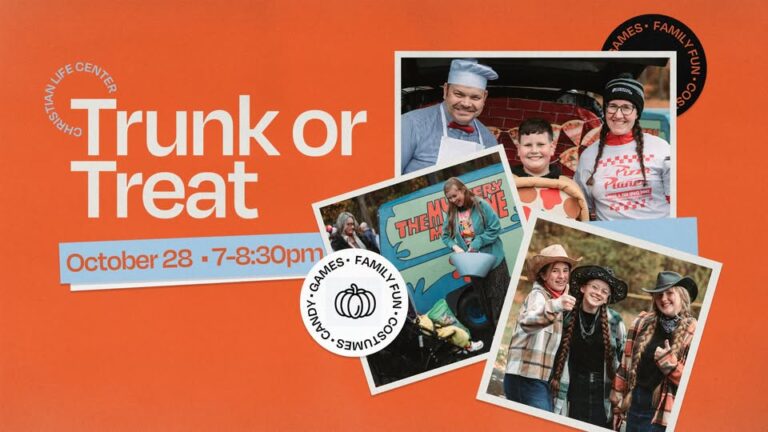 Flyer for Christian Life Center Trunk or Treat