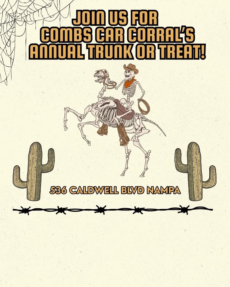 Combs Car Corral’s Annual Trunk or Treat Graphic