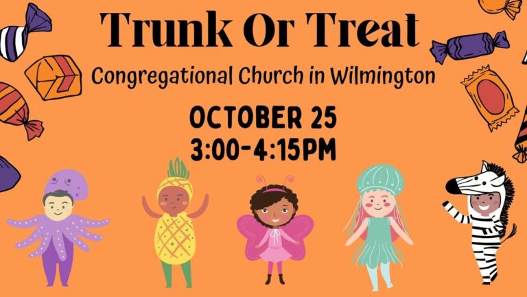 Flyer for Congregational Church in Wilmington Trunk or Treat