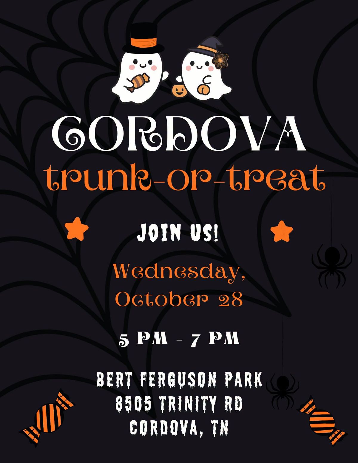 Cordova’s 2nd Annual Trunk or Treat Graphic