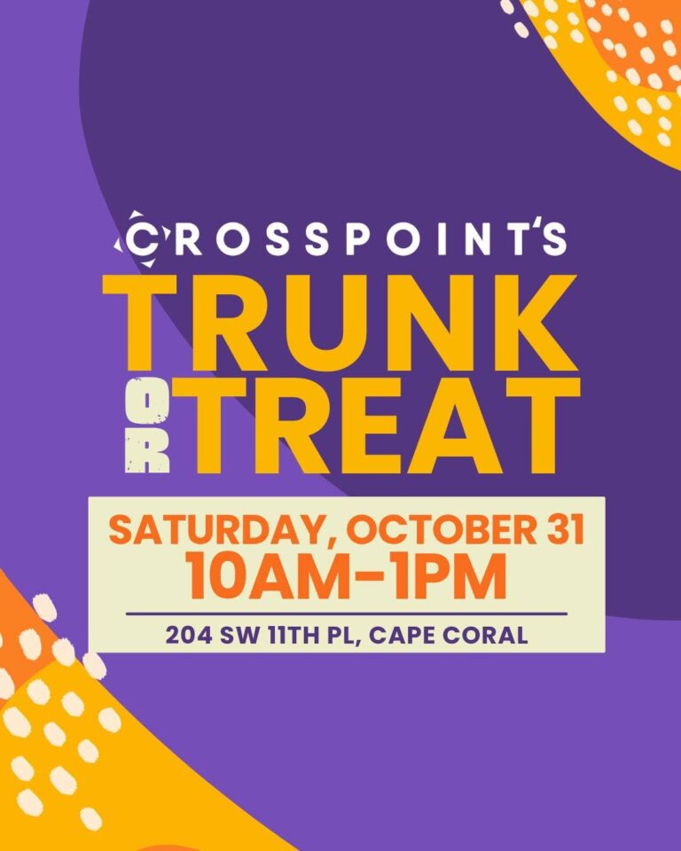 Flyer for Crosspoint Church Trunk or Treat