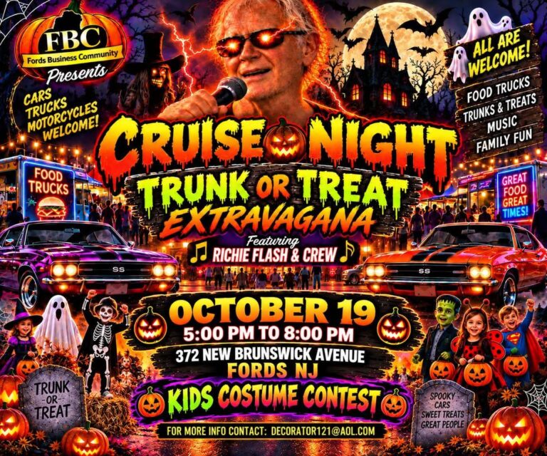 Flyer for Cruise Night Trunk or Treat Extravaganza