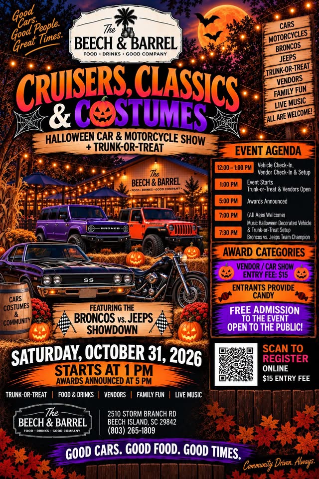 Cruisers, Classics & Costumes Graphic