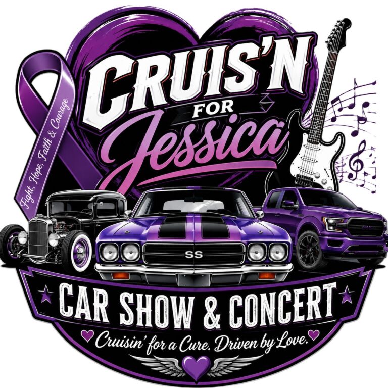 Flyer for Cruis’n for Jessica Car Show & Concert