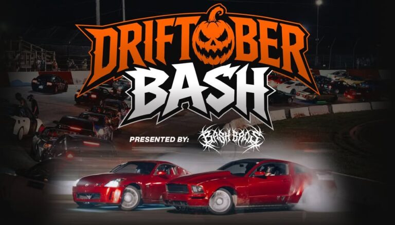 Flyer for Driftoberbash – Elko Speedway – Summer Shootout Round 4