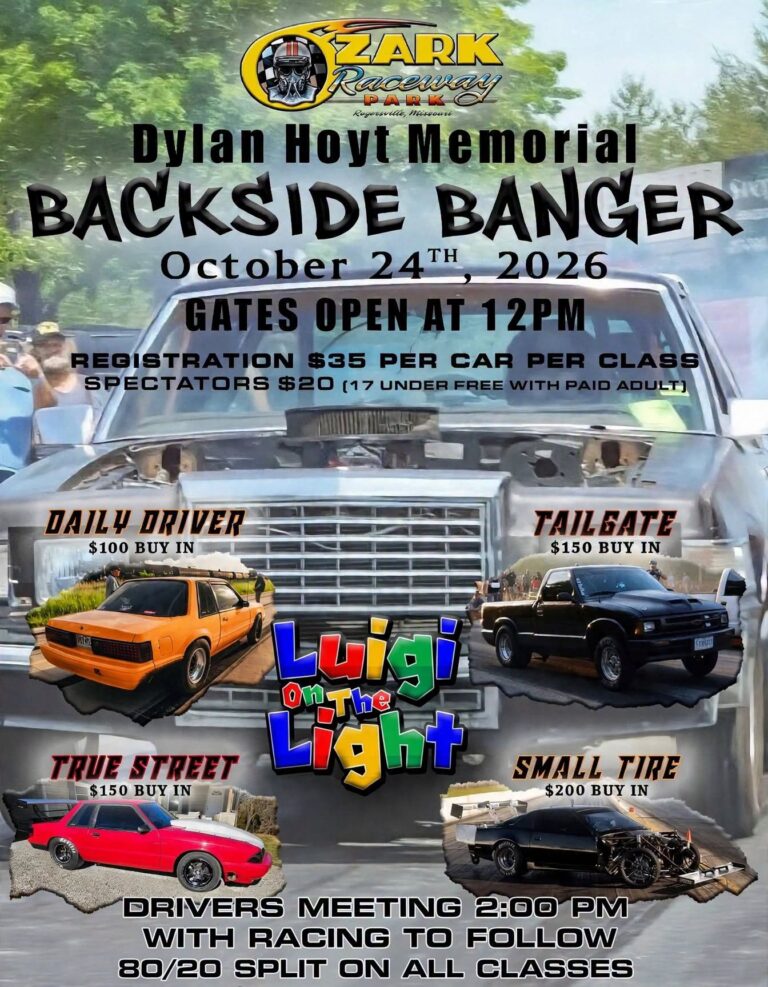 Flyer for Dylan Hoyt Memorial Backside Banger