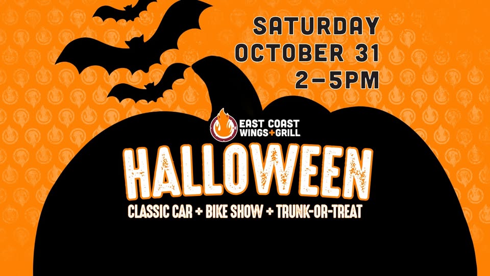 East Coast Wings + Grill Halloween Classic Car + Bike Show + Trunk-Or-Treat Graphic
