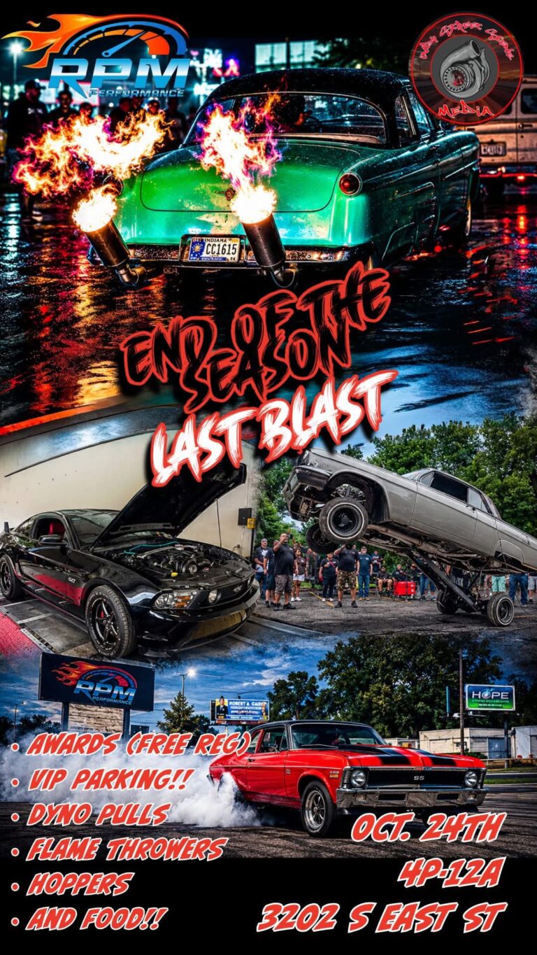 Flyer for End of the Season Last Blast