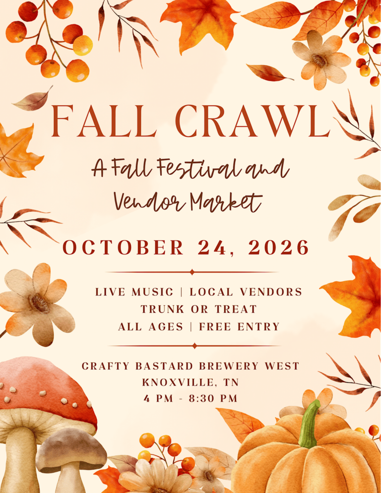 Flyer for Fall Crawl – Festival, Market & Trunk or Treat