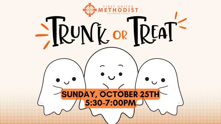 Flyer for First Methodist Sherman Trunk or Treat
